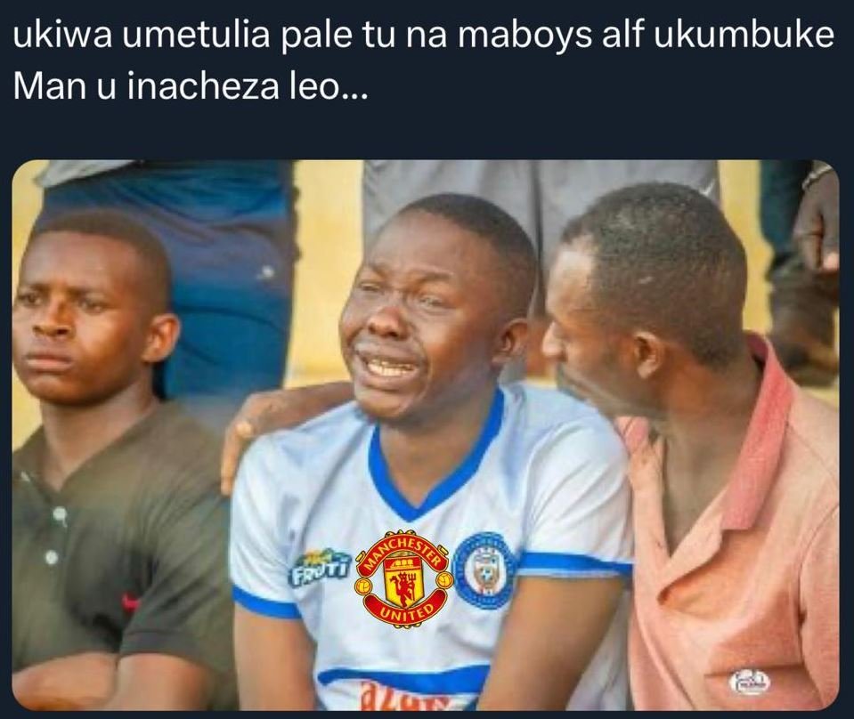 Ukiwa umetulia pale tu na maboys alf ukumbuke man u inacheza leo uniie gester