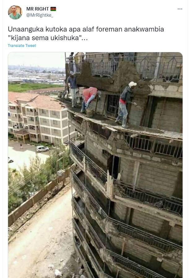 MR RIGHT MrRightke Unaanguka kutoka apa alaf foreman anakwambia kijana sema ukis