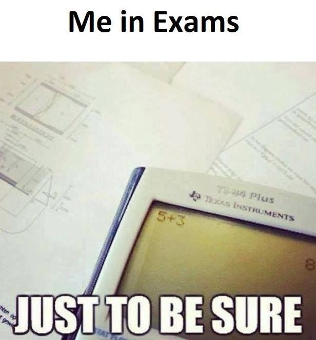 Me in exams 54 justtobe sure 5838n dx? plus in me4ts