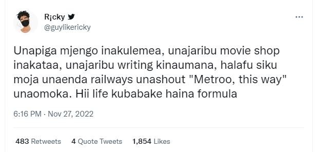 Ricky guylikericky unapiga mjengo inakulemea, unajaribu movie shop inakataa, una