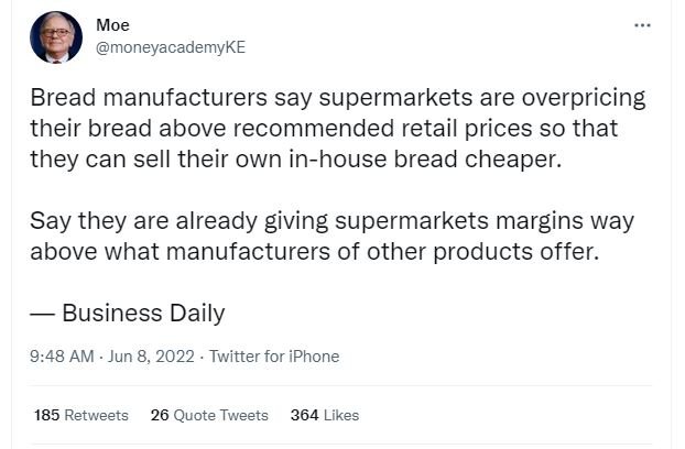 Moe moneyacademyke bread manufacturers say supermarkets are overpricing their br