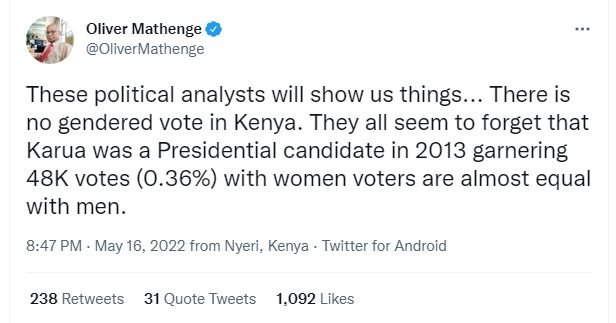 Oliver mathenge olivermathenge these political analysts will show us things. the