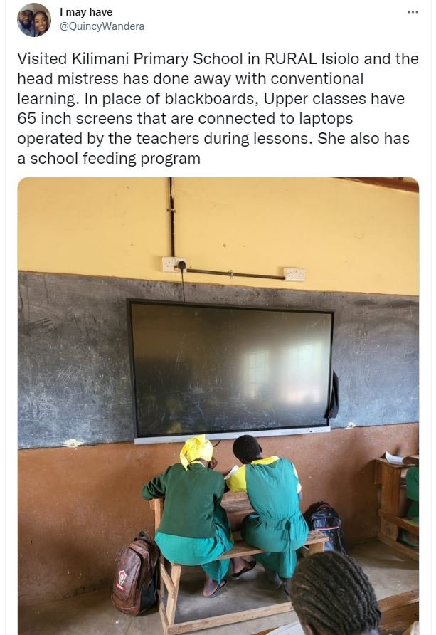 May have quincywandera visited kilimani primary school in rural isiolo and the h