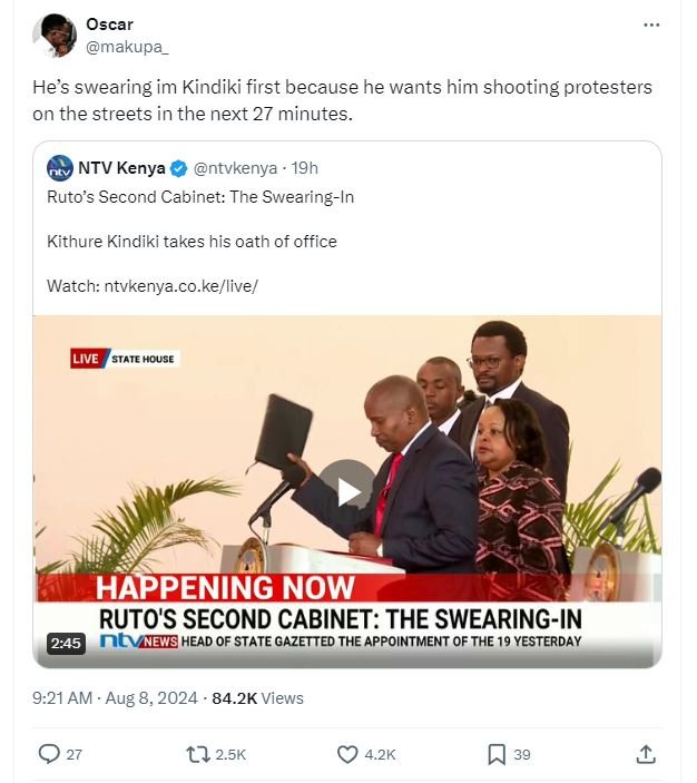 Oscar makupa_ he's swearing im kindiki first because he wants him shooting prote