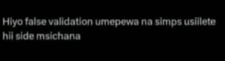 Hlyo false valldatlon umepewa na simps usillete hll side mslchana
