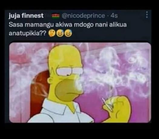 Juja finnest nicodeprince as sasa mamangu akiwa mdogo nani alikua anatupikia??