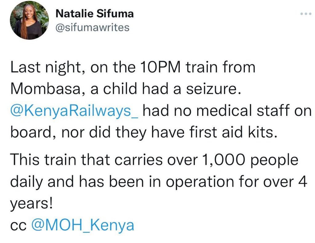 Natalie sifuma sifumawrites last night on the 1opm train from mombasa, a child h