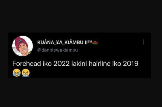 KJq_Y_KaMB0 IITM danniewakiambu Forehead iko lakini hairline iko