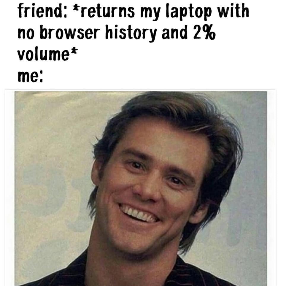 Friend returns my laptop with no browser history and 29 volume me