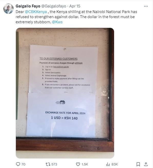 Gal igallo fayo galgalofayo . apr 15 dear cbkkenya the kenya shilling at the nai