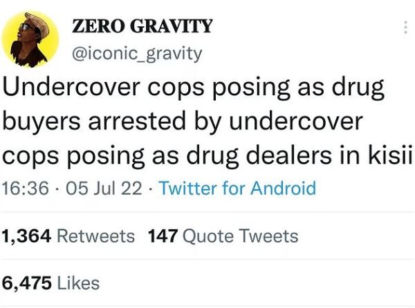 Zero gravity iconic_gravity undercover cops posing as drug buyers arrested by un