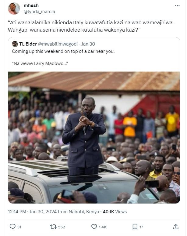 Mhesh lynda_marcia ati wanalalamika nikienda italy kuwatafutia kazi na wao wamea