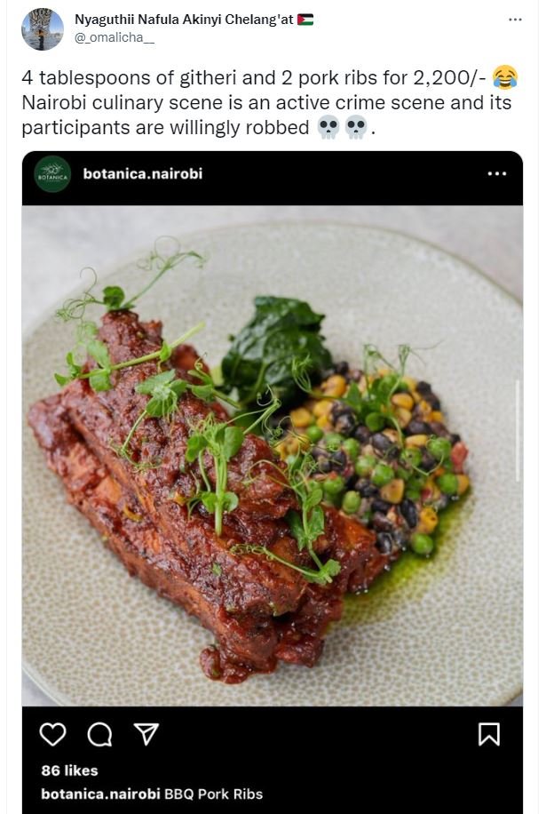 Nyaguthii nafula akinyi chelang'at omalicha tablespoons of githeri and 2 pork ri