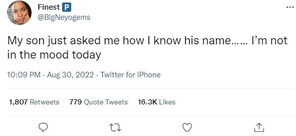 Finest bigneyogems my son just asked me how know his name in the mood today pm n