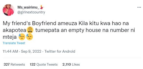 Ms_wairimu girlnextcountry my friend's boyfriend ameuza kila kitu kwa hao na aka