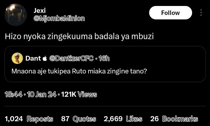 Jexi mionbaminion follow hizo nyoka zingekuuma badala ya mbuzi dant dantzercfc 1