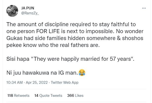 Ja pun ramzzy the amount of discipline required to stay faithful to one person f