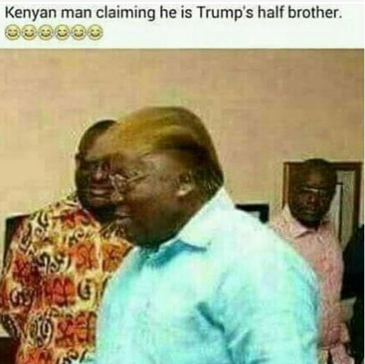 Kenyan man claiming he is trumps half brother.