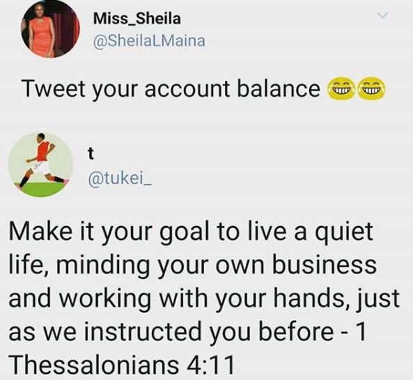 Miss_sheila sheilalmaina tweet your account balance tukei _ make it your goal to