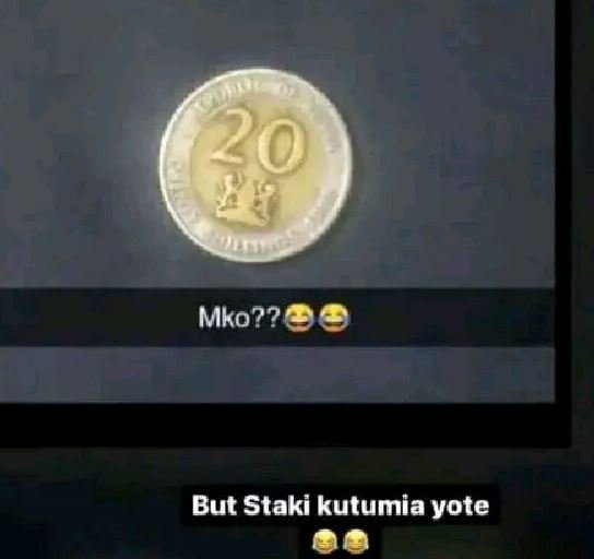 20 mko?? but staki kutumia yote