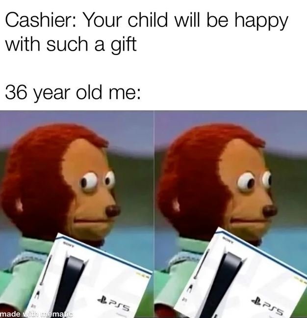 Cashier your child will be happy with such a gift 36 year old me made ma 1?f5 1?