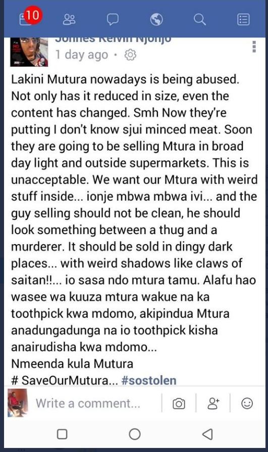 10 jonnes keiiinjon day ago lakini mutura nowadays is being abused not only has