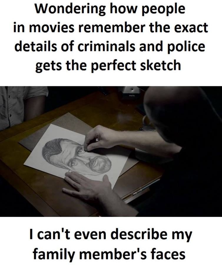 Wondering how people in movies remember the exact details of criminals and polic