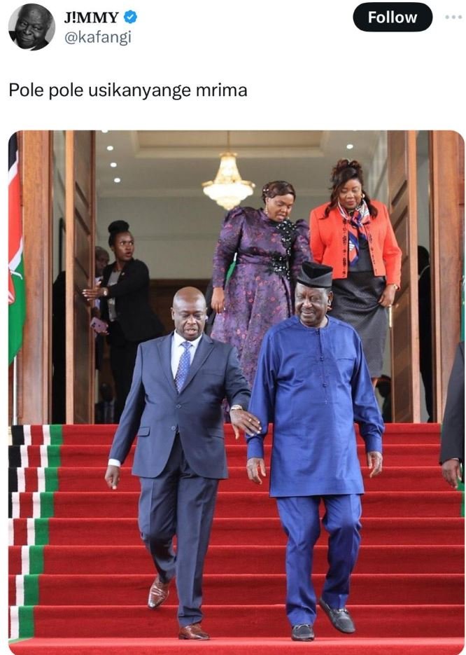 Jimmy kafangi follow pole pole usikanyange mrima