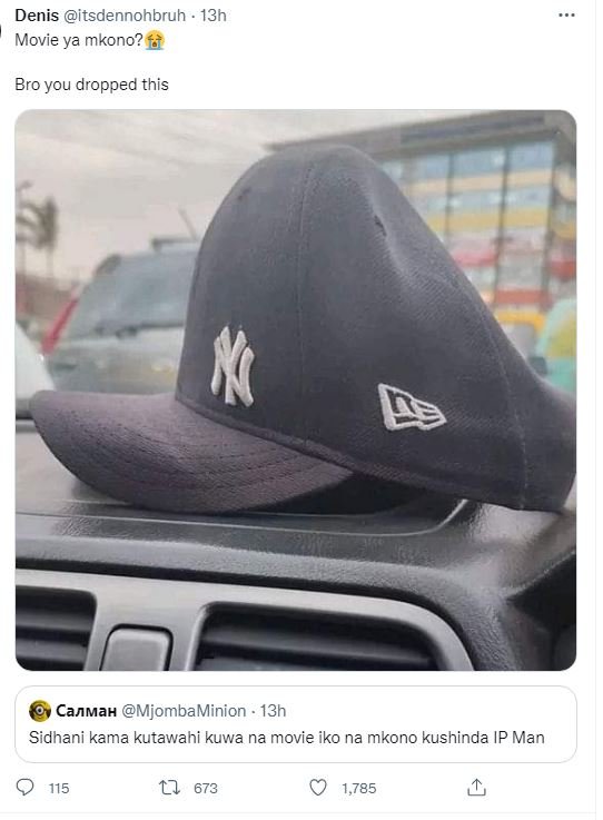 Denis itsdennohbruh 13h movie ya mkono? bro you dropped this m canmau mjombamini