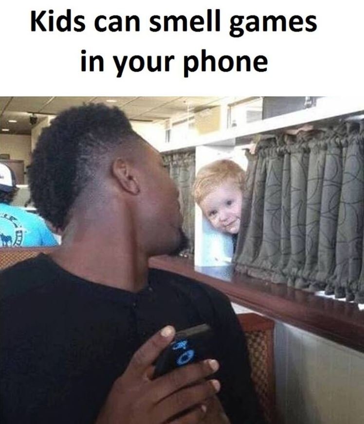 Kids can smell games in your phone