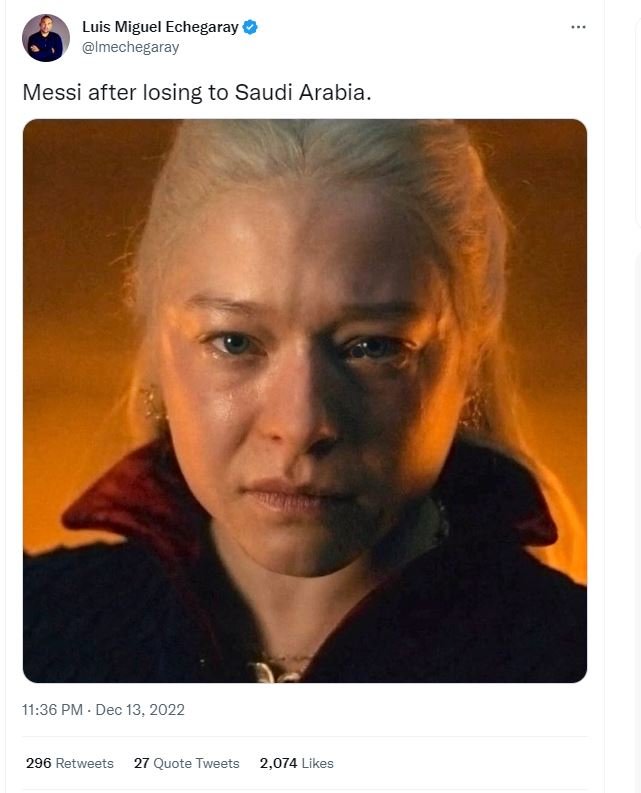 Luis miguel echegaray imechegaray messi after losing to saudi arabia_ 11.36 pm d