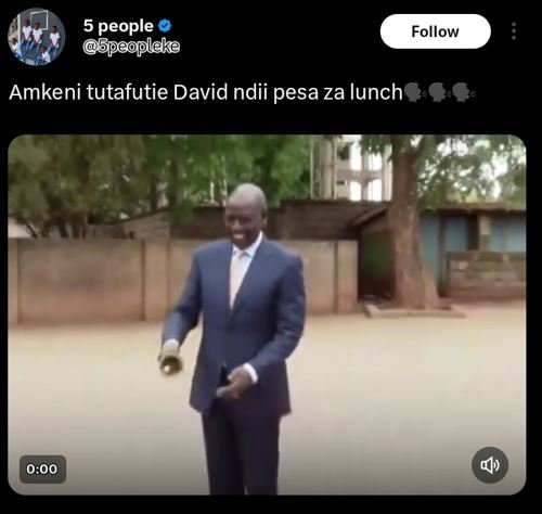 5 people bpeoplake follow amkeni tutafutie david ndii pesa za lunch 0,00