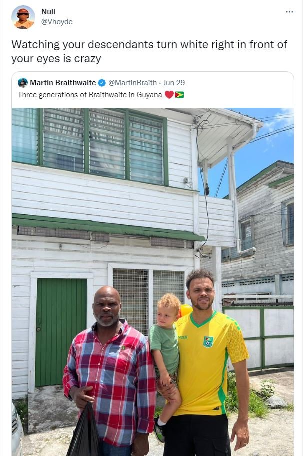 Null vhoyde watching your descendants turn white right in front of your eyes is