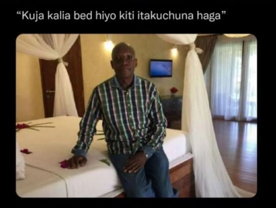 Kuja kalia bed hiyo kiti itakuchuna haga