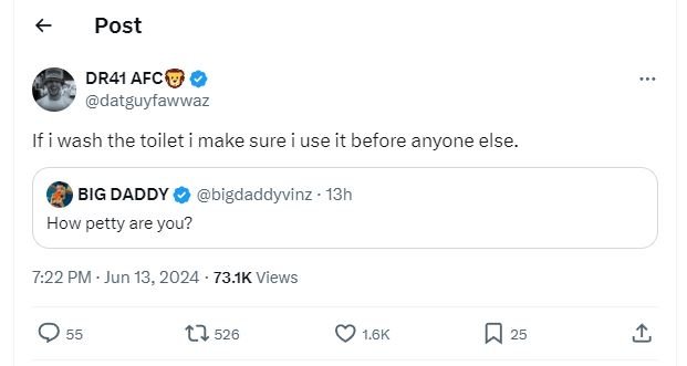 Post dr41 afc datguytawwaz wash the toilet make sure use it before anyone else b