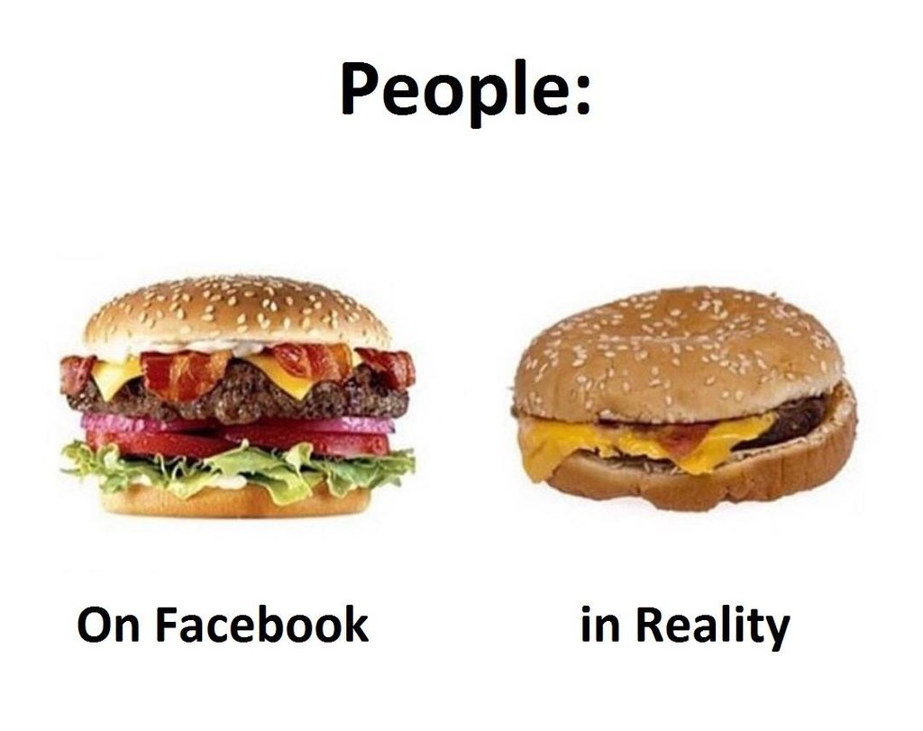 People on facebook in reality