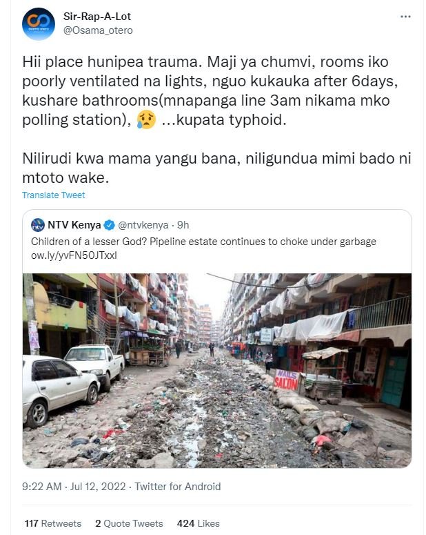 Sirrapalot osama_otero hii place hunipea trauma. maji ya chumvi , rooms iko poor