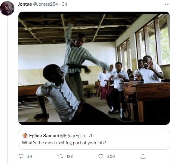 Jontae jontae254 3h egline samoei eguareglin what's the most exciting part of yo