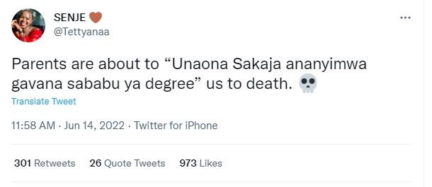 Senje tettyanaa parents are about to 'unaona sakaja ananyimwa gavana sababu ya d