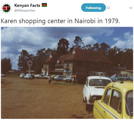 Kenyan facts kresearcher following karen shopping center in nairobi in .
