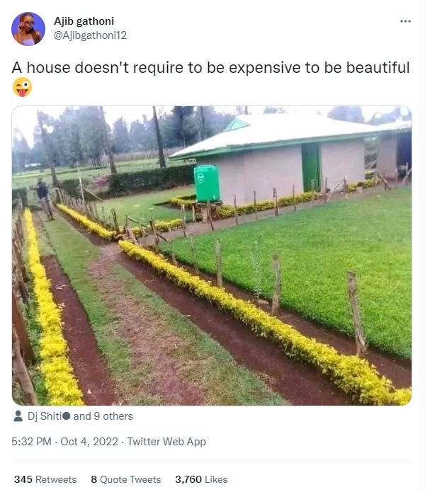 Ajib gathoni ajibgathoni12 a house doesn't require to be expensive to be beautif
