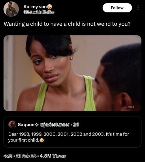 Kamy son muchiufil ike follow wanting a child to have a child is not weird to yo