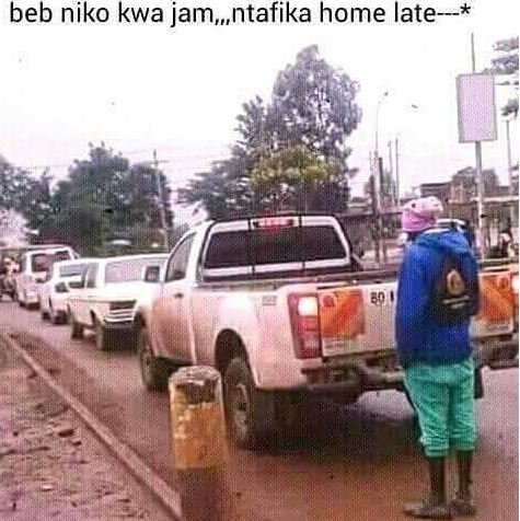 Beb niko kwa jam ntafika home late