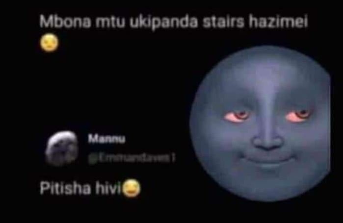 Mbona mtu ukipanda stalrs hazimer annu 1n puuisha hivi
