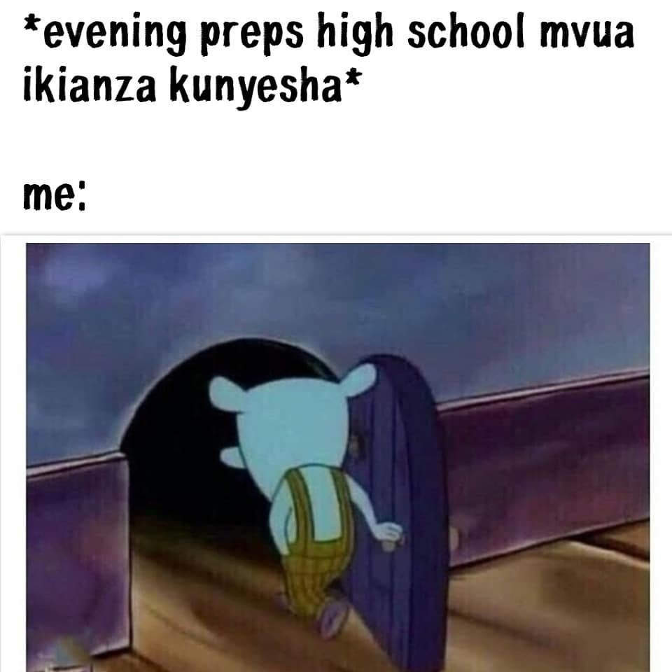 Evening preps high school mvua ikianza kunyesha' me