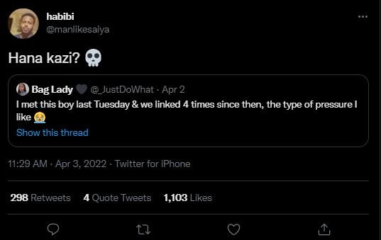 Habibi manlikesaiya hana kazi? bag lady _justdowhat apr 2 imet this boy last tue