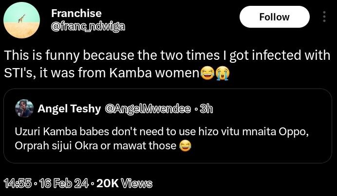 Franchise franc ndwie follow this is funny because the two times got infected wi