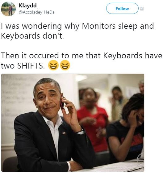 Klaydd accoladey_heda follow was wondering why monitors sleep and keyboards don'