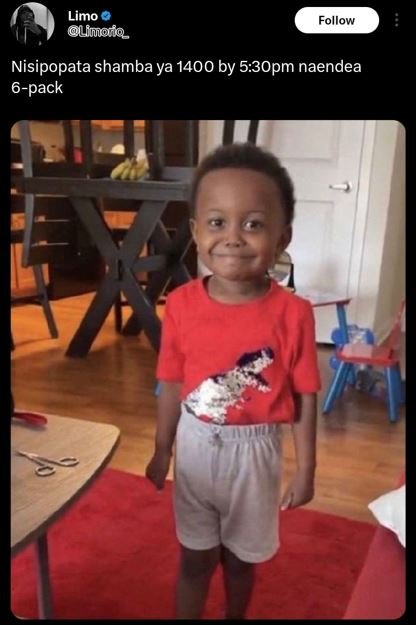 Limo uimono follow nisipopata shamba ya by 5.3opm naendea 6pack