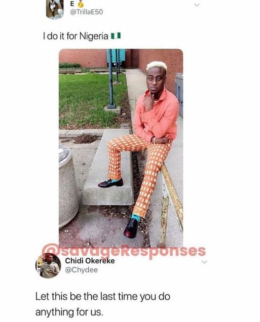 Trillae5o do it for nigeria crcucieresponses chidi okereke chydee let this be th